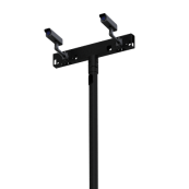 Camera pole SET | made of steel | steel pole, RAL9005 | camera adaption, RAL9005